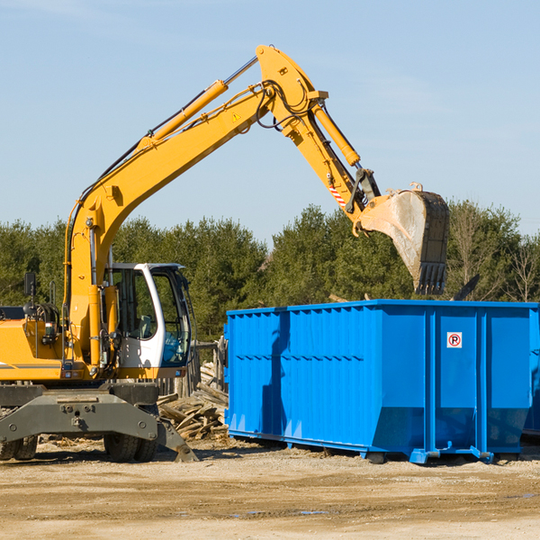 can i choose the location where the residential dumpster will be placed in Crown King AZ